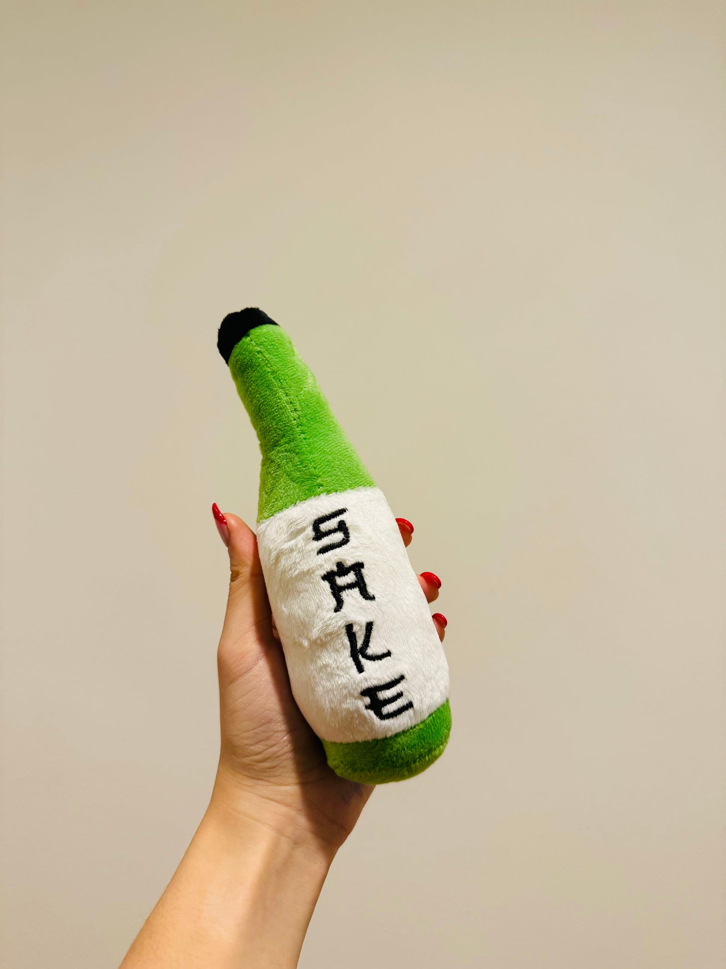 Sake Bottle Squeeky-Toy