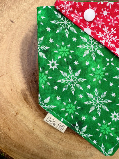 Reversible Snowflake Bandana