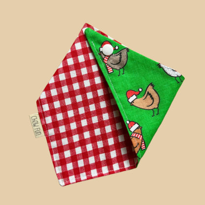 Reversible Santa's Farm Bandana