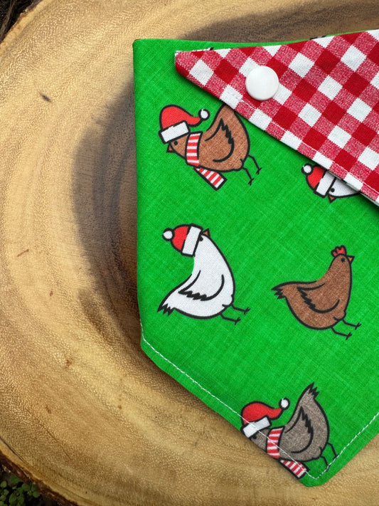 Reversible Santa's Farm Bandana