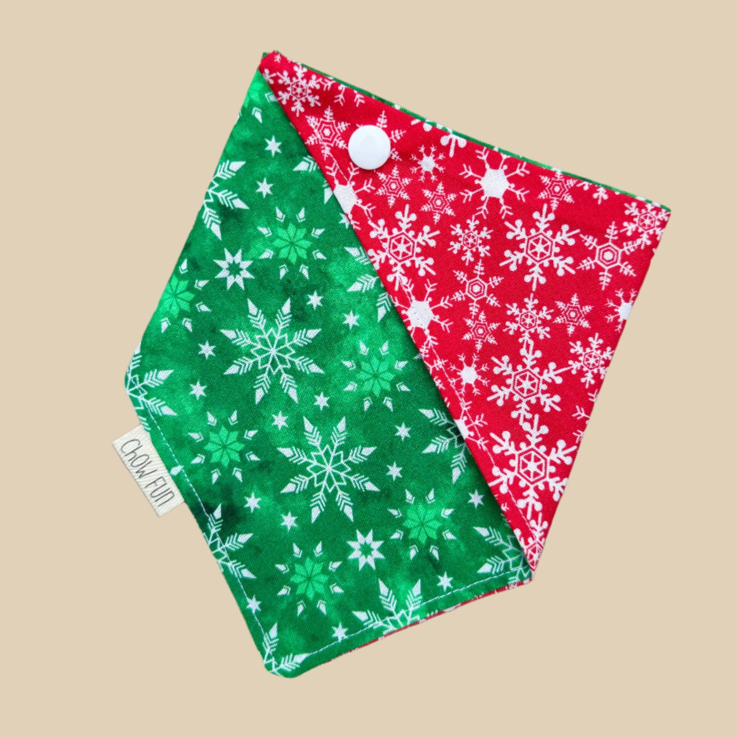 Reversible Snowflake Bandana