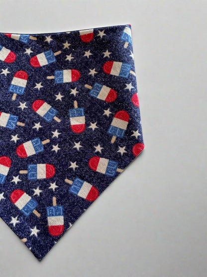 Fourth of July Pupsicles Bandana