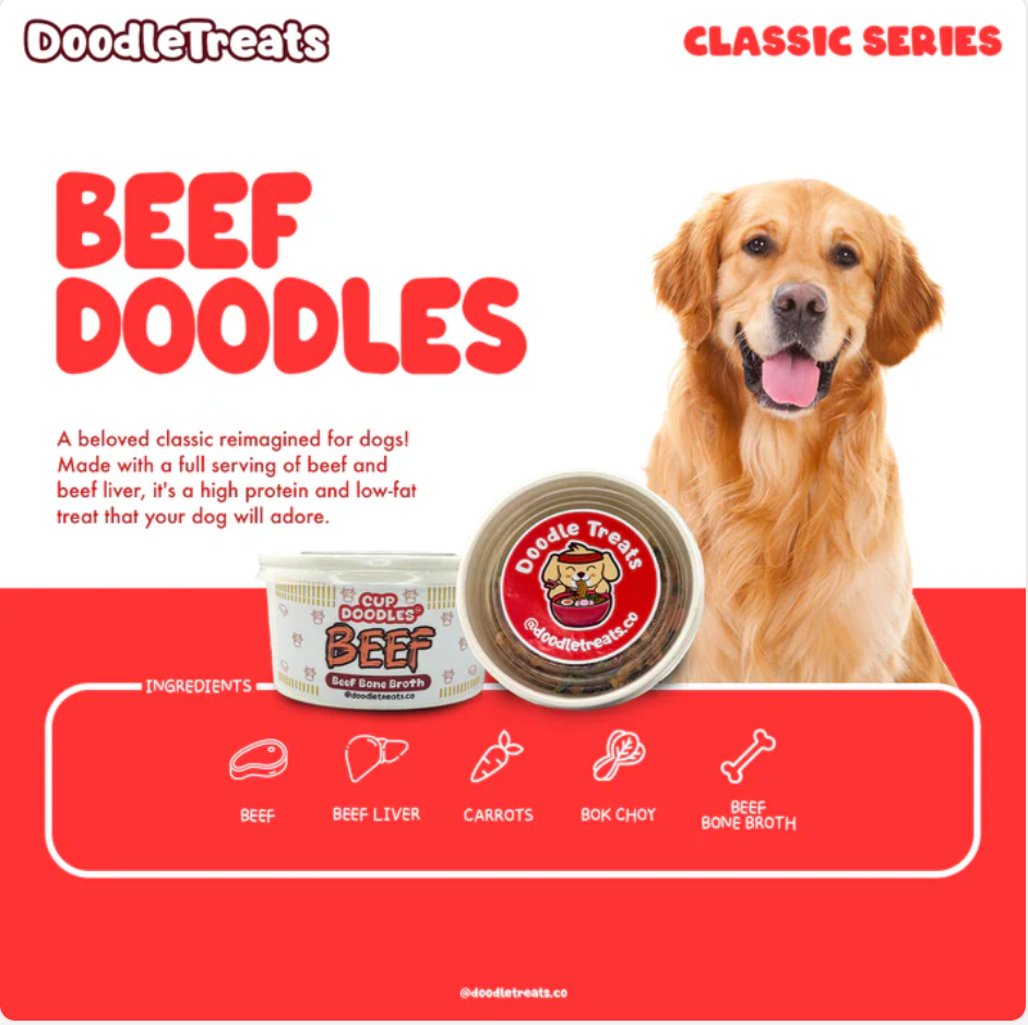 Beef Cup Noodles For Dogs & Cats