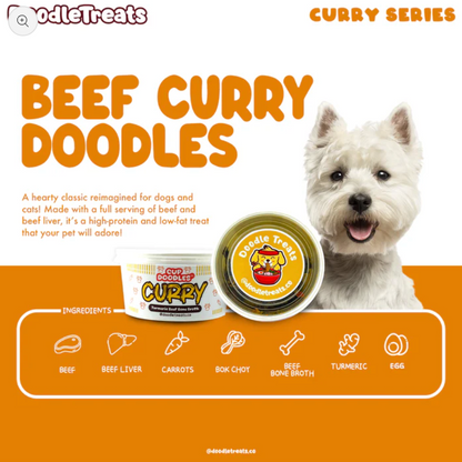 "Curry" Beef Cup Noodles For Dogs & Cats